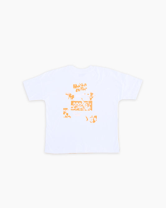 HOLIDAY EROTICA BOX FIT TEE - WHITE