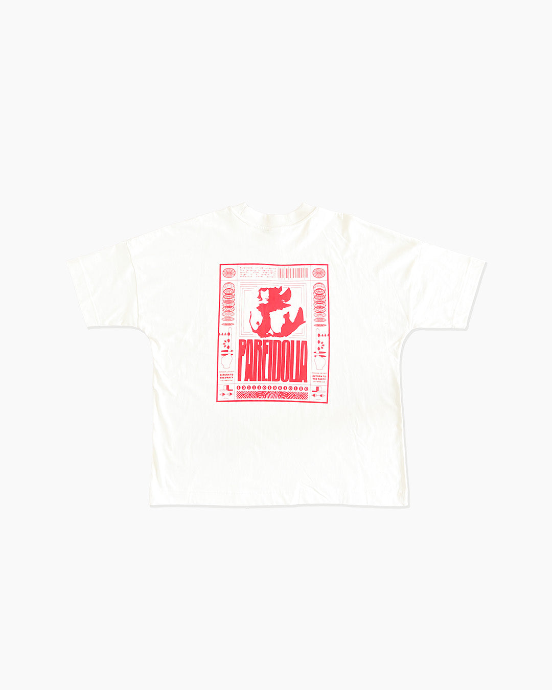 PAREIDOLIA BOX FIT TEE - NATURAL