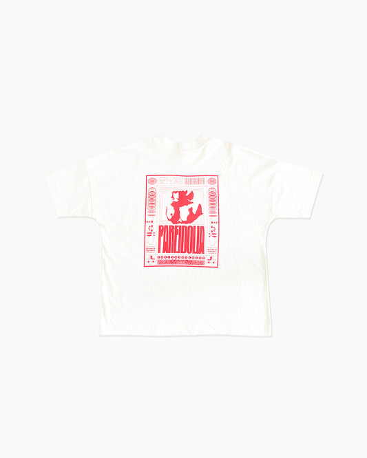 PAREIDOLIA BOX FIT TEE - NATURAL