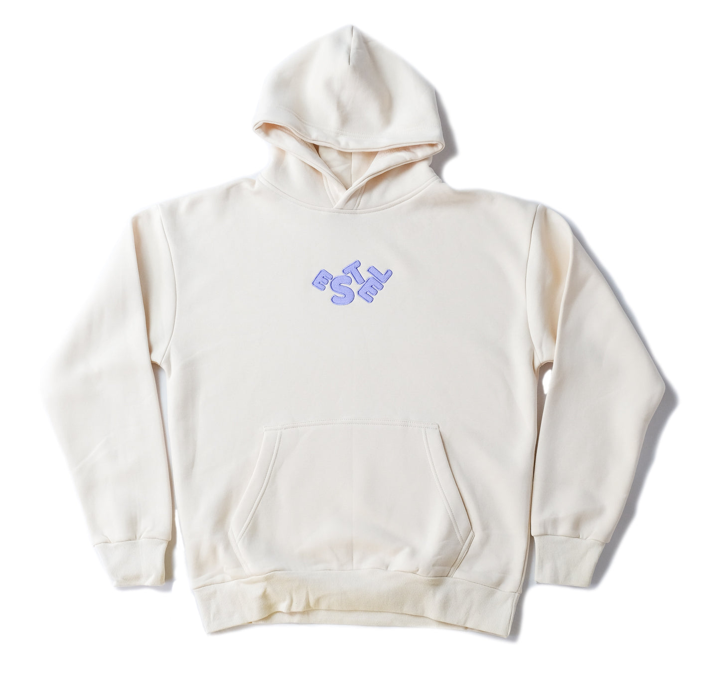 OVERSIZED HOODIE - EMBROIDERY & CREAM